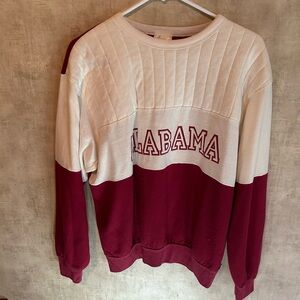 Ring Crimson and White Crewneck Sweater